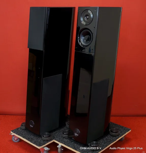 Audio Physic Virgo 25 Plus, Hoogglans Zwart, Inclusief VCF Voeten en Originele Verpakking : SOLD