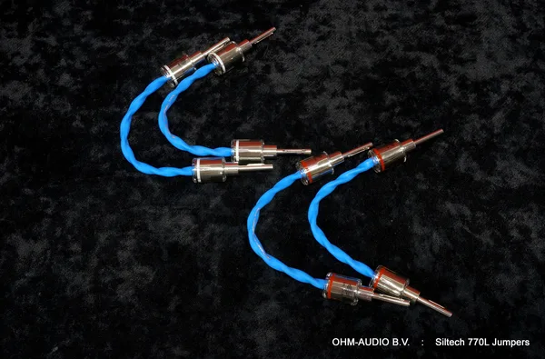 Siltech Classic 770L Jumpers, 15cm, Siltech SB007 Rhodium Connectors, OVP : SOLD