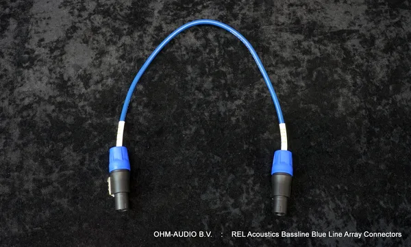 REL Acoustics Bassline Blue Line Array Connectors, 0.50 Meter