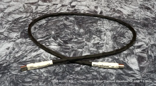 Câble USB Tellurium Q Silver Diamond Waveform HF, 1,0 Mètre, Câble USB Haut de Gamme : Vendu