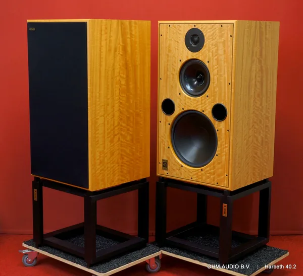 Harbeth 40.2,Eucalyptus, Reference Monitor, Inclusief Tonträger Stands, Nieuwstaat : SOLD