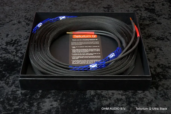 Tellurium Q Ultra Black II Lautsprecherkabel, 2,5 Meter : VERKAUFT nach Belgien