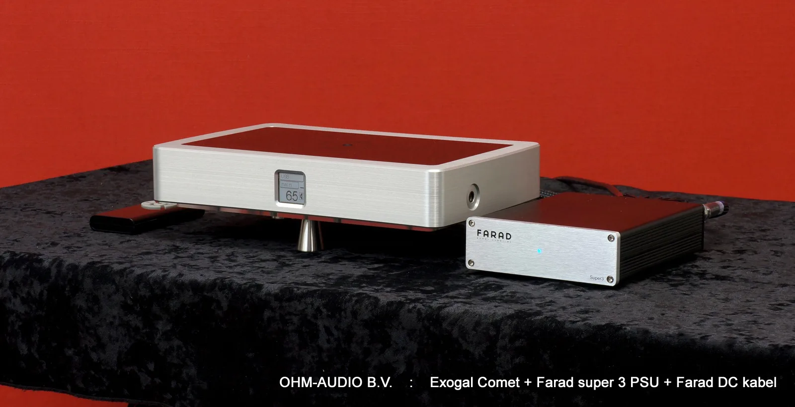 Exogal Comet DAC, Convertisseur D/A Haute Résolution, Incluant Alimentation Farad Super3 : VENDU