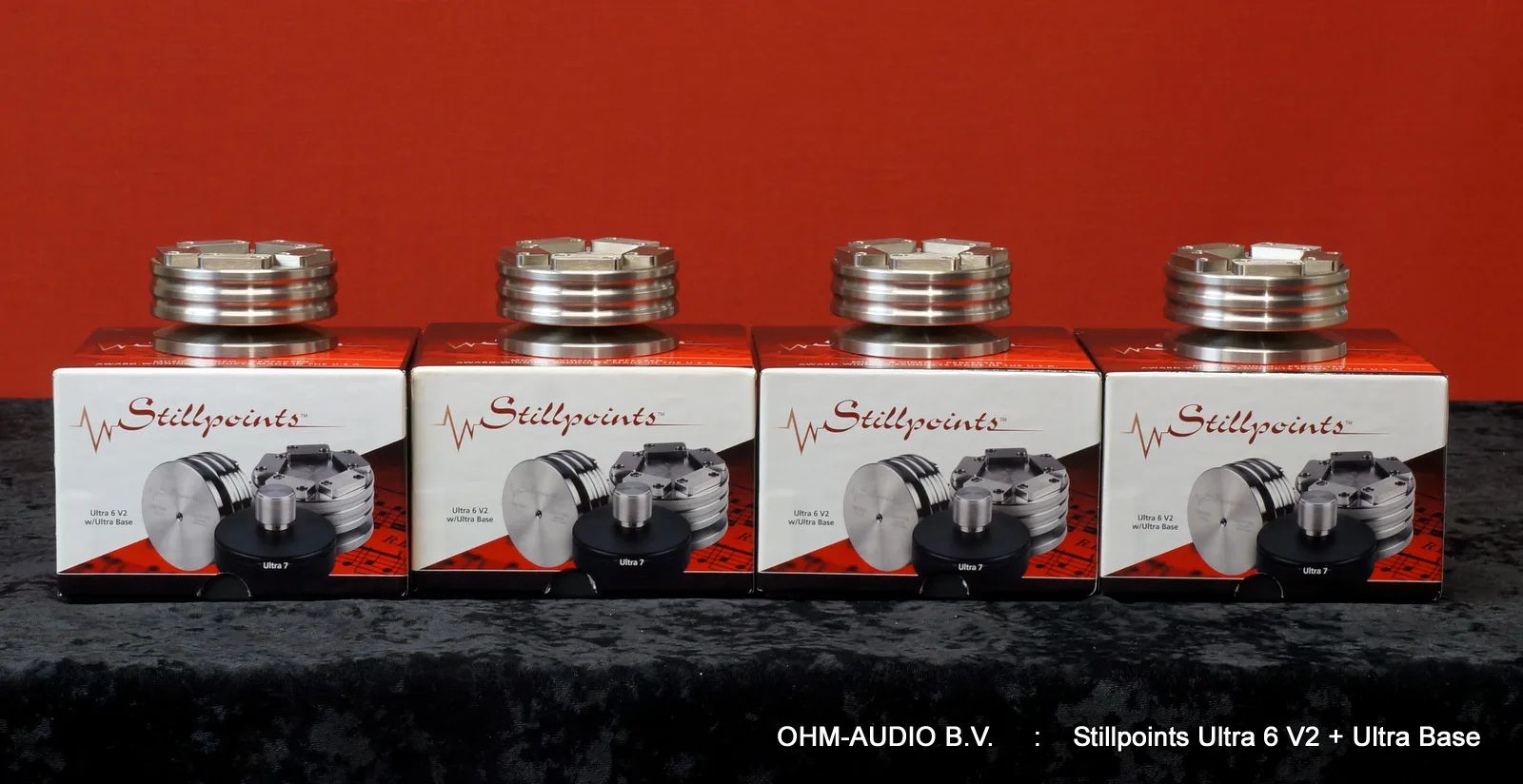 Stillpoints Ultra 6 V2 + Ultra Base, Ensemble de 4, Occasion, État comme neuf, Emballage d'origine : VENDU