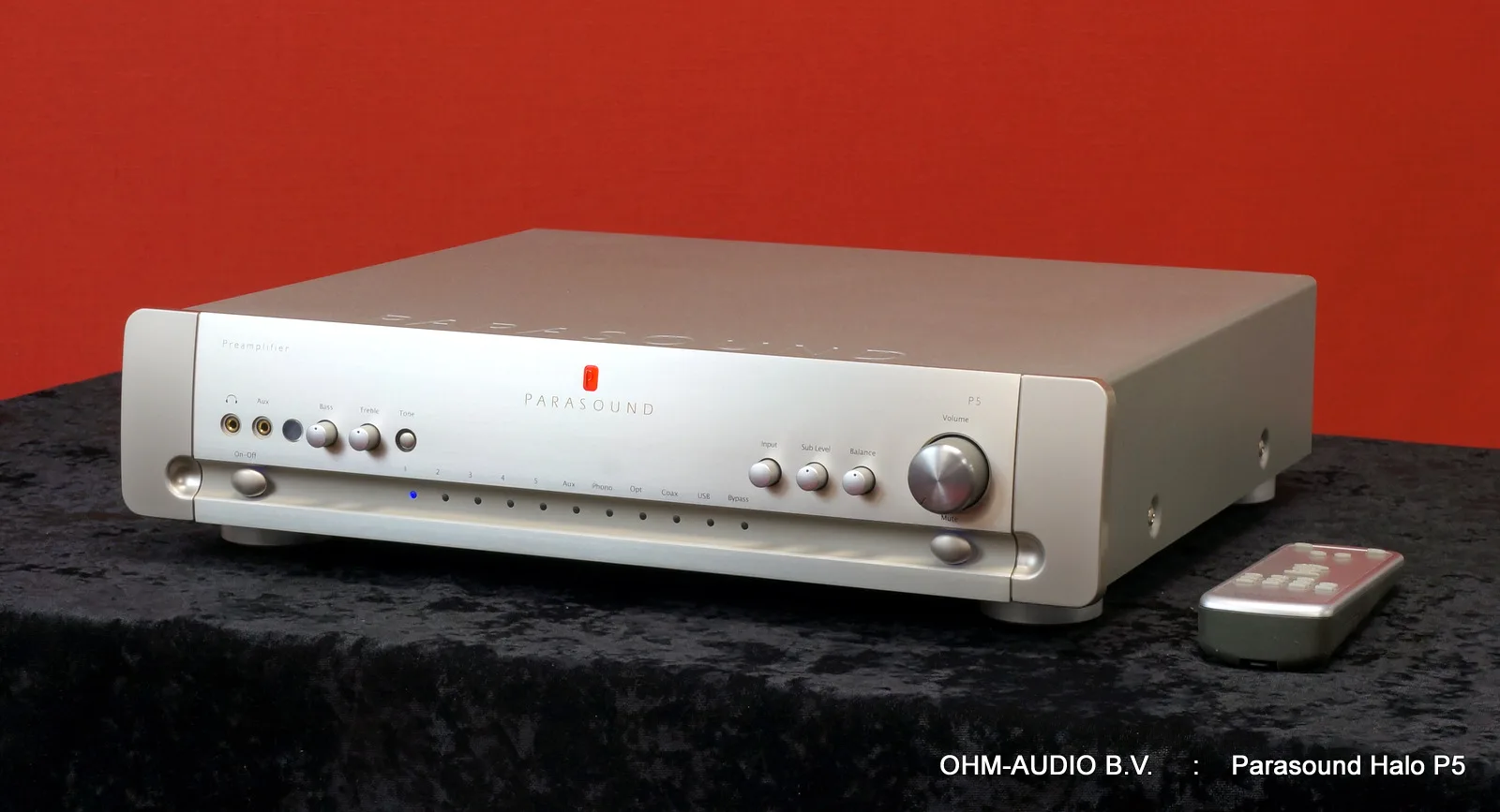 Parasound Halo P5, Vorverstärker mit eingebauten DAC & Phono-Eingang : VERKAUFT