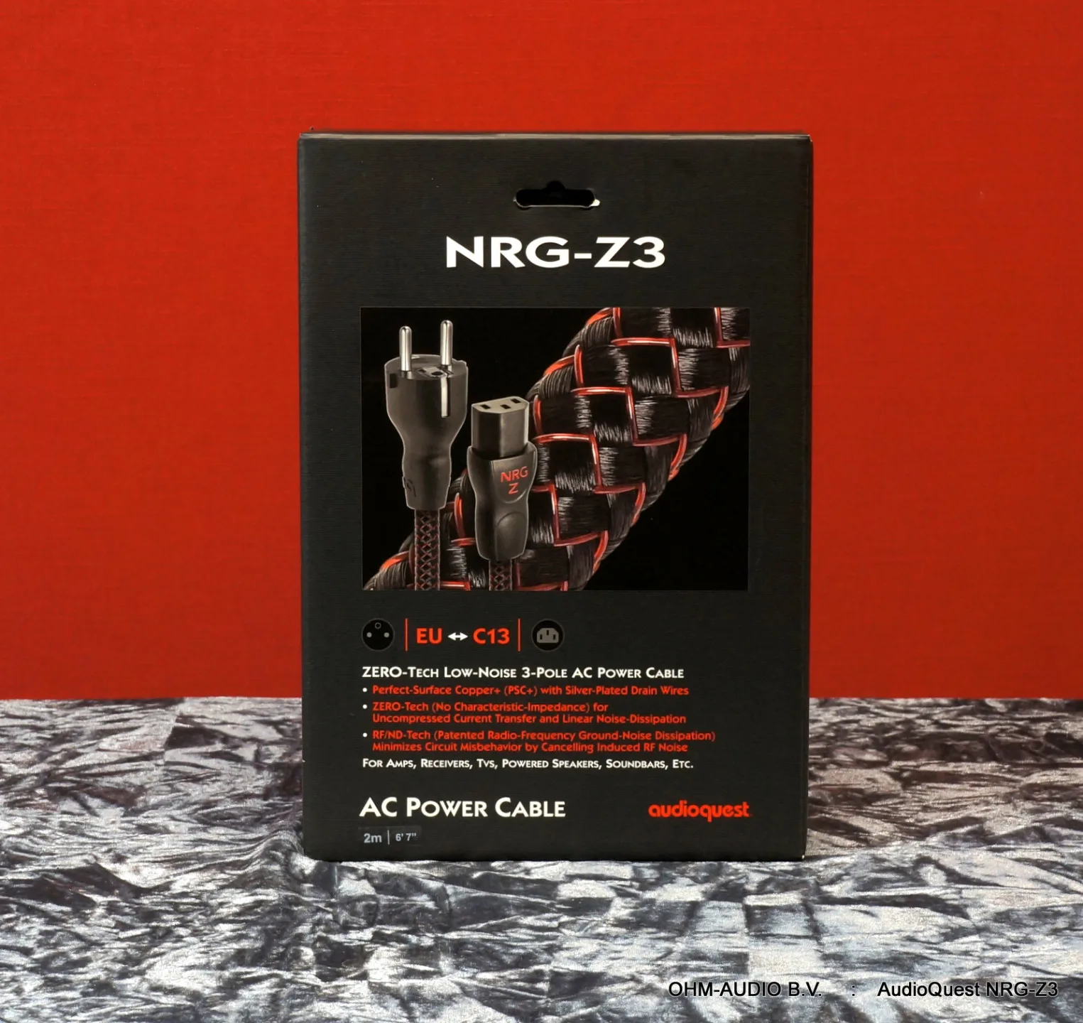 AudioQuest NRG-Z3, Powercord, 2.0 Meter, Used, Including Original Packaging : SOLD
