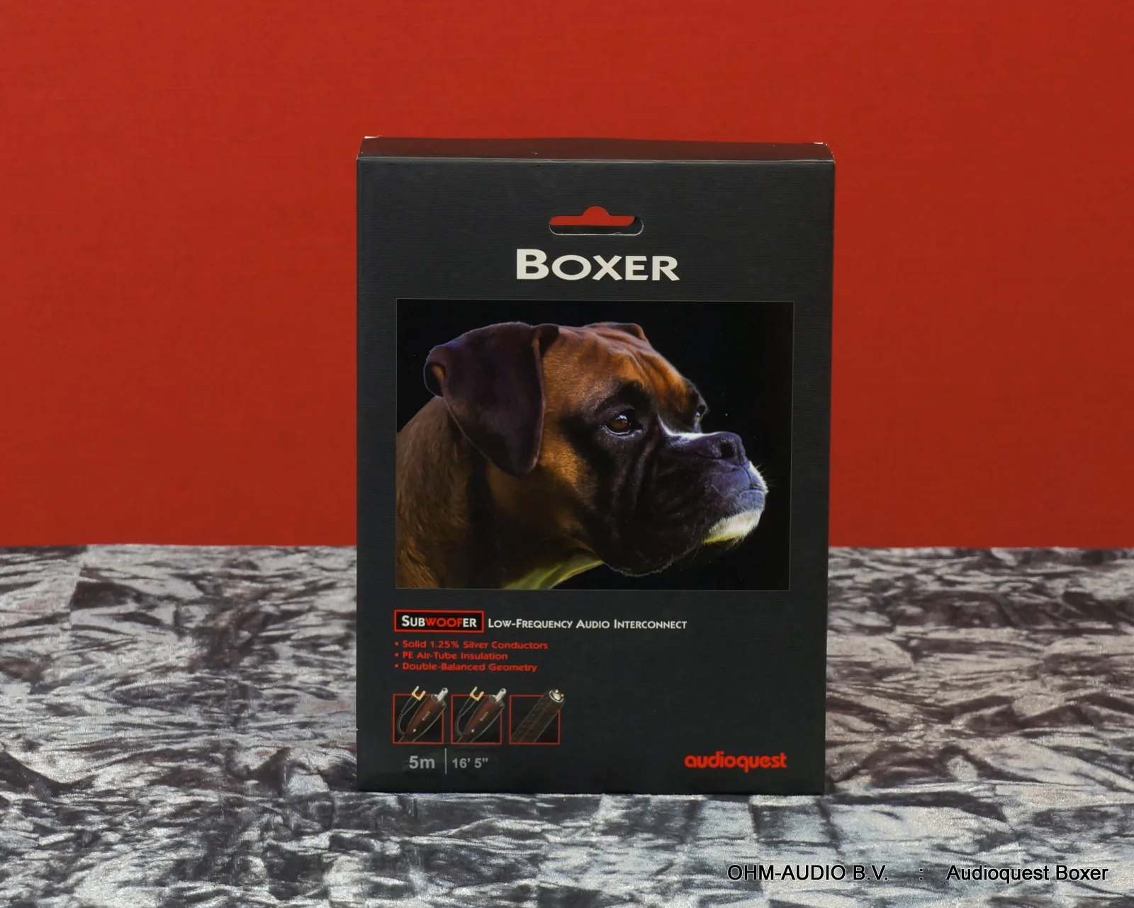 AudioQuest Boxer, 5.0 Meter, Subwoofer Interlink, Used, : SOLD