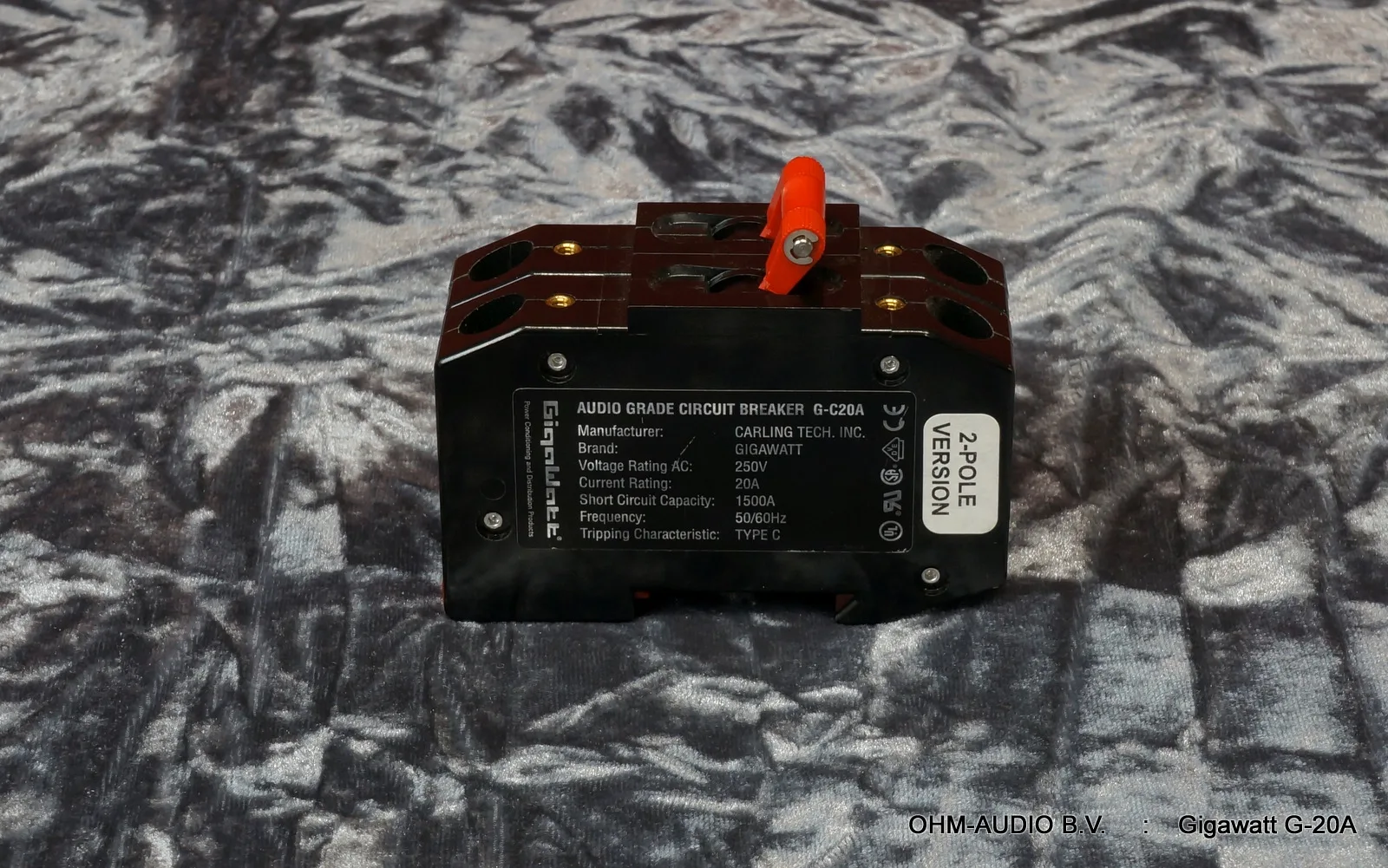 Gigawatt G-20A 2P Audio Grade 20 Ampère Schalter, Occasion : SOLD