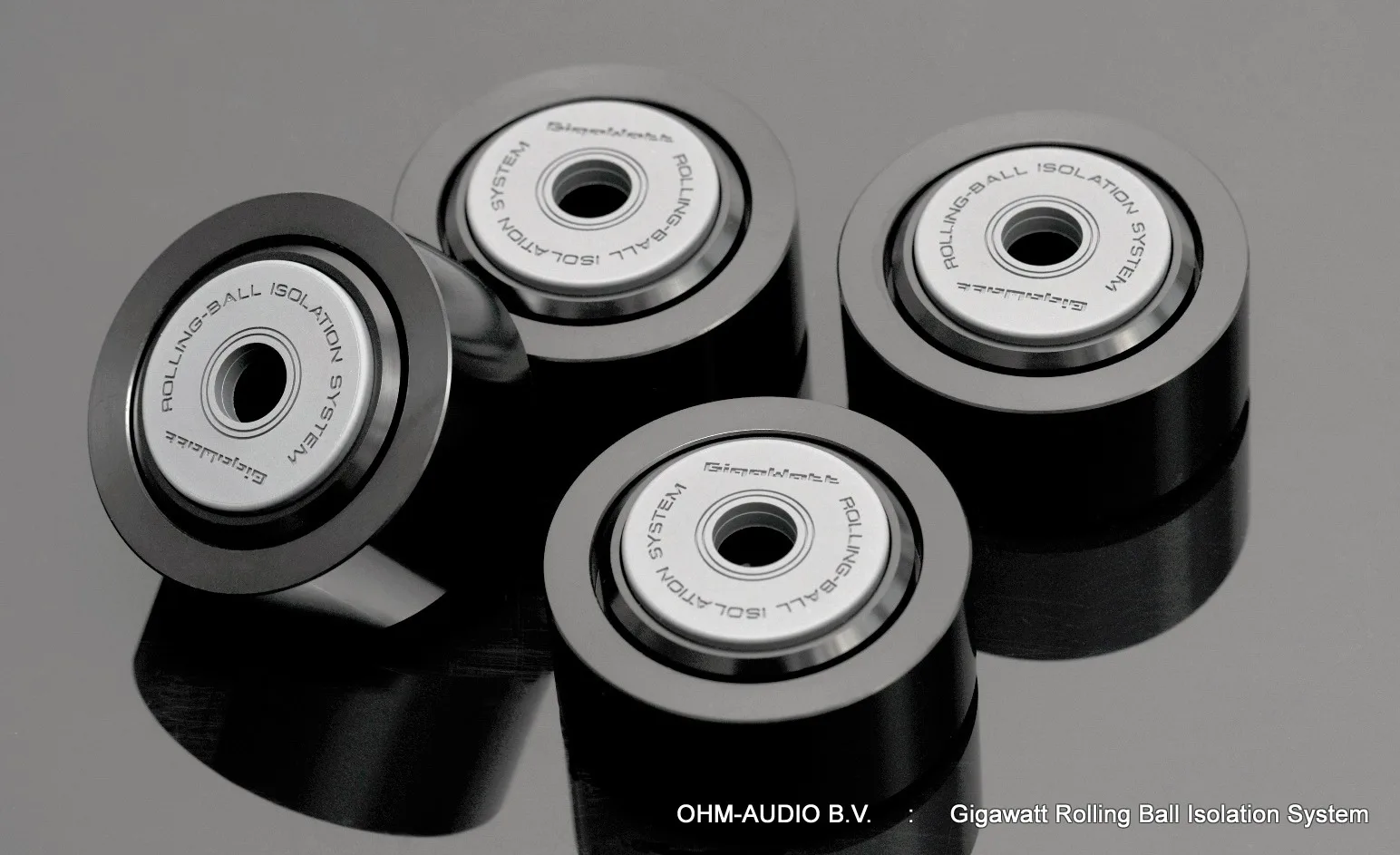 Gigawatt Rolling Ball Isolation System, Ensemble de 4 Pièces dans une Caisse en Bois, Neuf