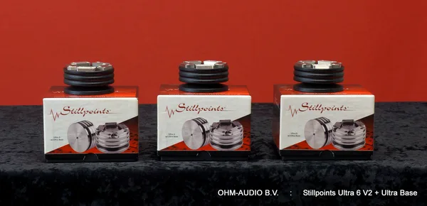 Stillpoints Ultra 6 V2 + Ultra Base, Black, Set of 3, Used, Incl. OVP : SOLD