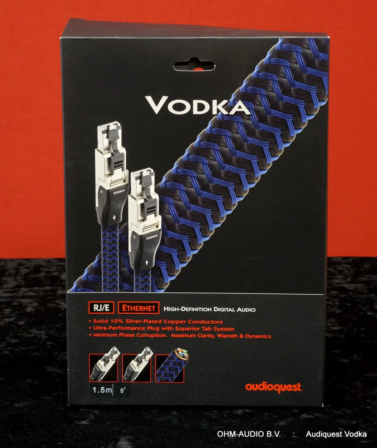 Audioquest Vodka Ethernet, 1,5 Mètre, Avec Emballage d'Origine, Occasion : SOLD