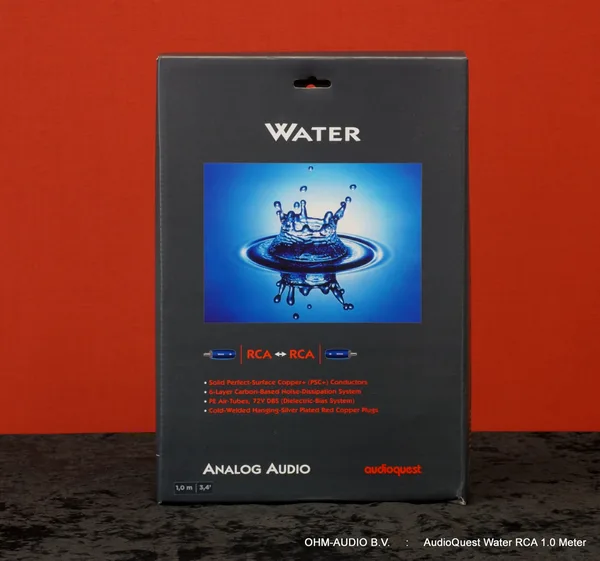 AudioQuest Water, RCA, 1.0 Meter, Analog Interlink, Condition: SOLD
