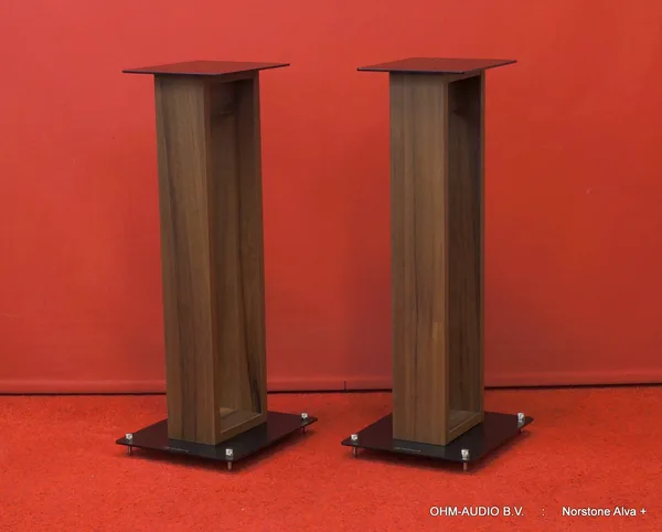 Norstone Älva Plus, Pieds d'enceintes, Noyer/Métal