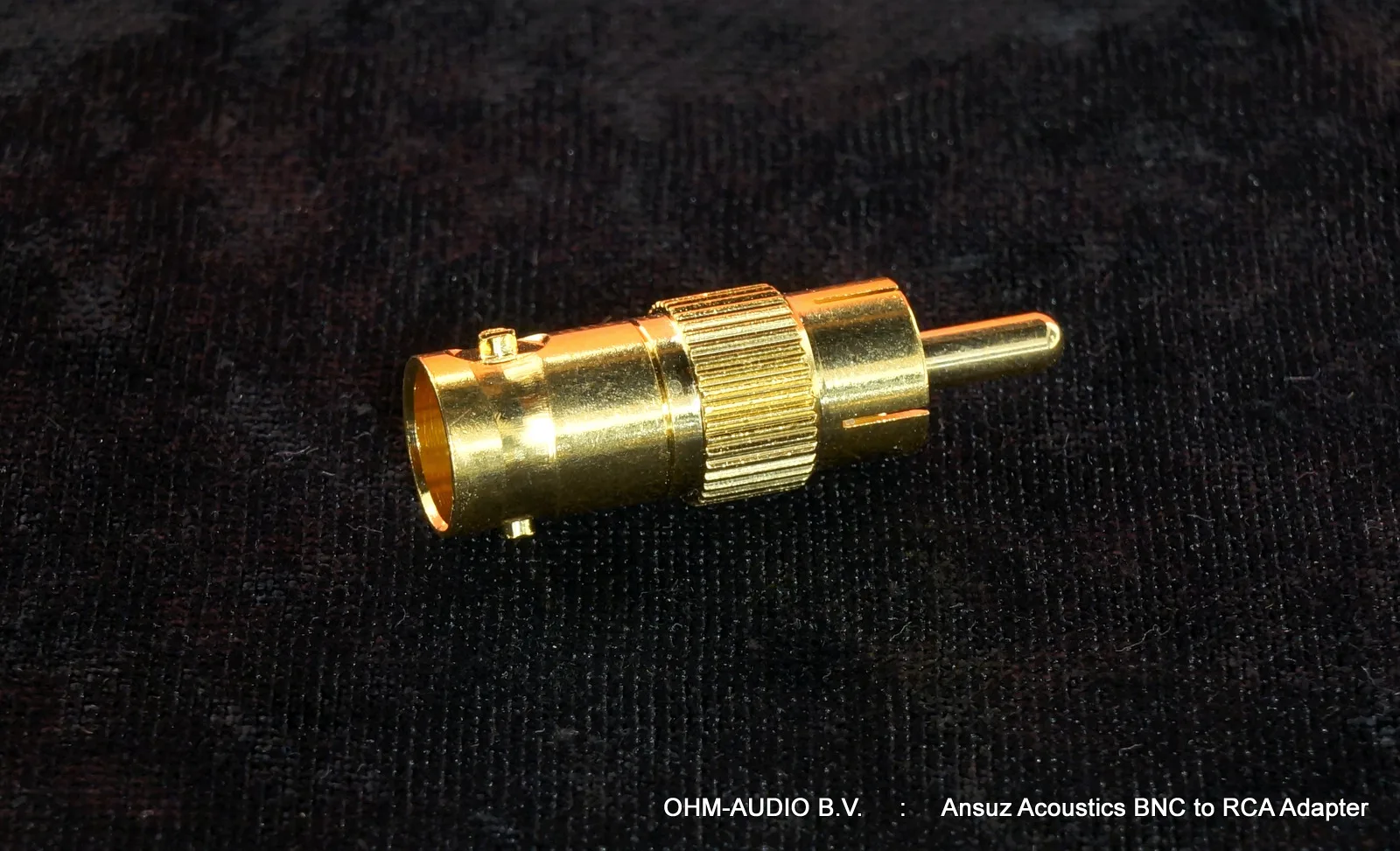 Adaptateur BNC vers RCA doré Ansuz Acoustics