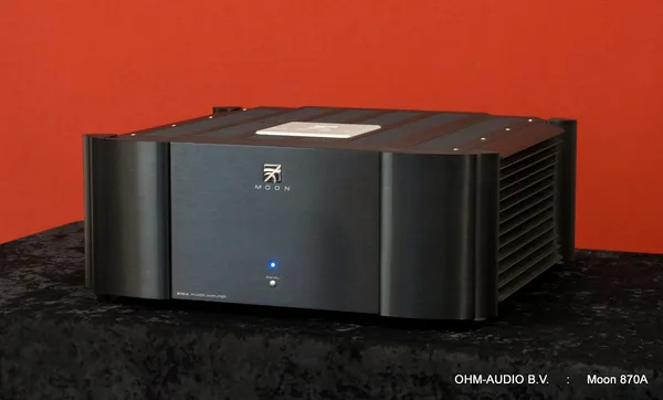 Moon 870A, Amplificateur Stéréo de Puissance, Noir, État Neuf et Complet : VENDU