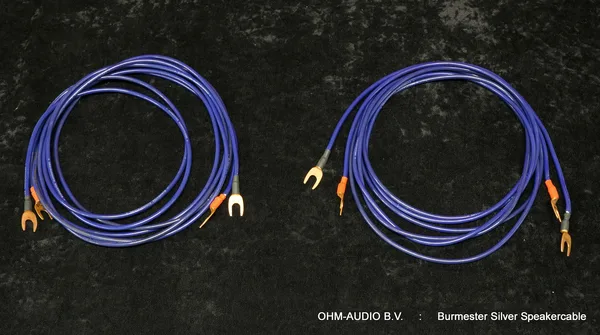 Burmester Silver Loudspeaker Cable, 2,5 Meter, Spades > Spades, Inklusive Originalkoffer : VERKAUFT