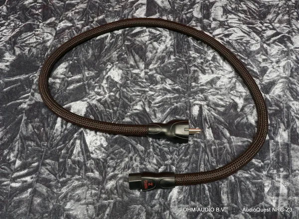 AudioQuest NRG-Z3, Powercord, 1.0 Meter, Occasion, Like New