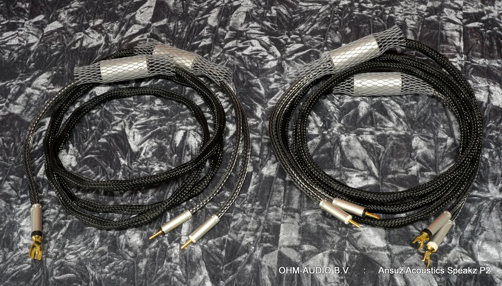 Ansuz Acoustics Speakz P2, Luidsprecherkabel, 3,0 Meter, Spades > Bananenstecker, : SOLD