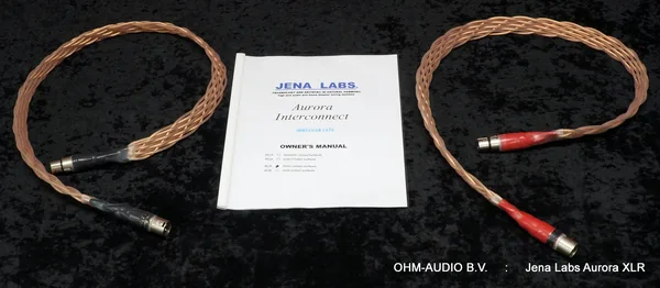 Jena Labs Aurora XLR, Ausgewogenes analoges Verbindungskabel, 1,0 Meter, Occasion : SOLD