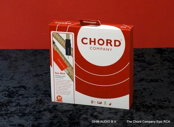 The Chord Company Epic RCA, 1,0 Mètre, Interconnexion analogique, Emballage d'origine inclus, Occasion : VENDU