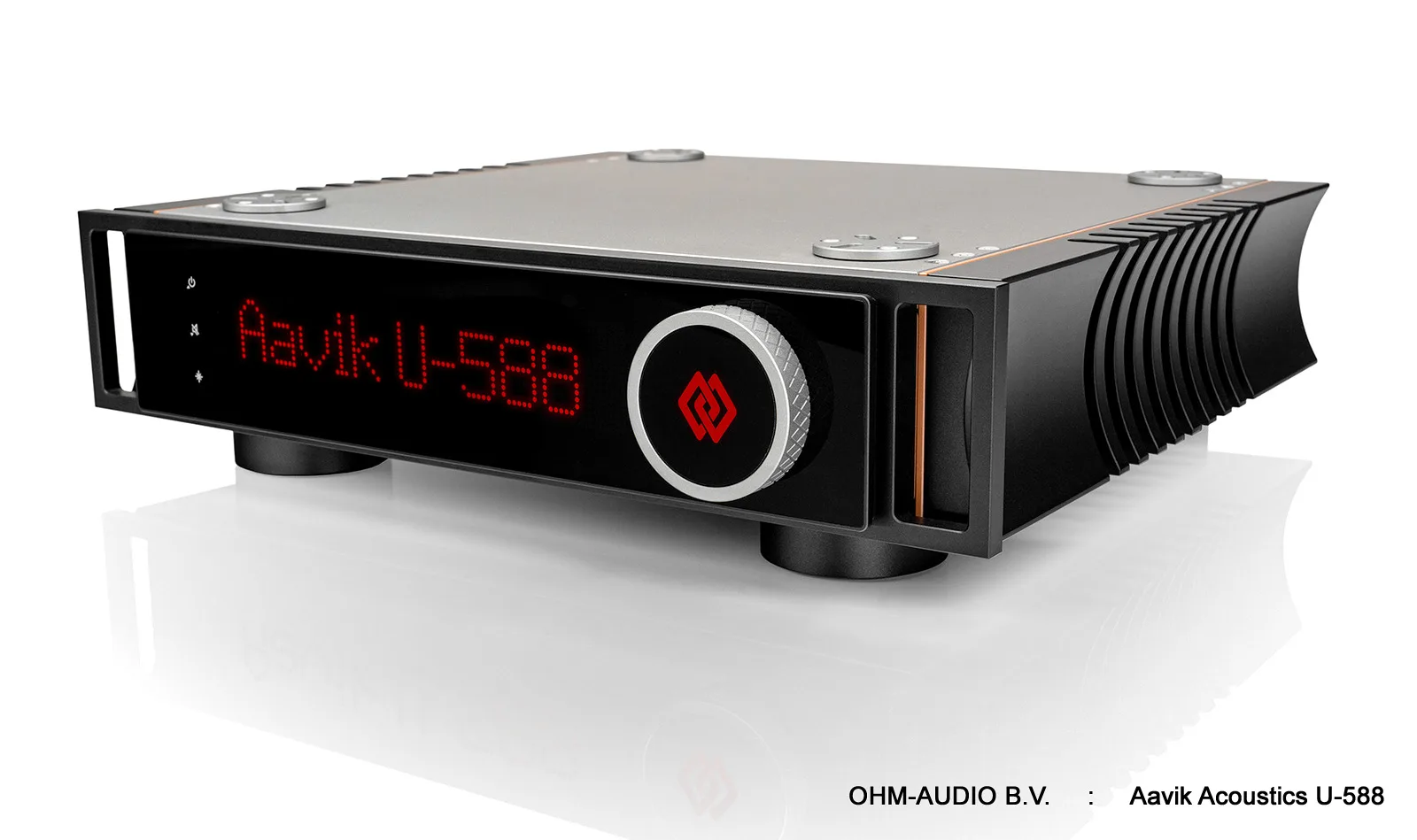 Aavik Acoustics U-588, Amplificateur de Streaming All-in-One avec Entrées Numériques et Analogiques, 2 x 300 Watts