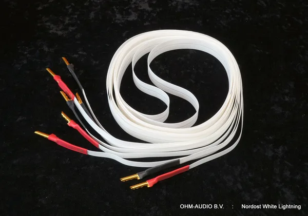 Nordost White Lightning Speaker Cables, 3.0 Meter, Banana Connectors, Including Packaging : SOLD