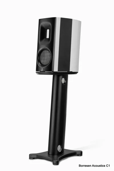Borresen Acoustics C1, Enceinte Standmount 2-Voies avec Support et Ansuz Darkz S2T
