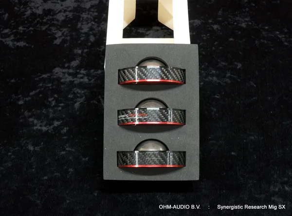 Synergistic Research MiG SX Footer, Pieds de Découplage pour Équipement Audio, Ensemble de 3 Pièces, Occasion :