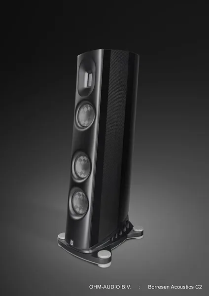Borresen Acoustics C2, Enceinte Colonne 2,5-Voies, Incl. Ansuz Darkz S2T & Ansuz Jumperz X3
