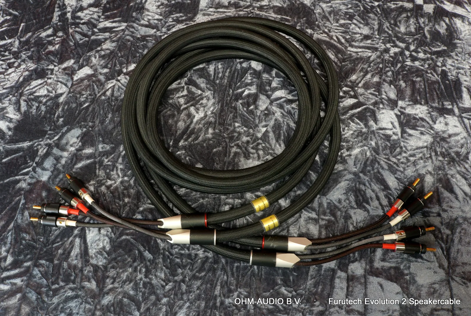 Câble de haut-parleur Furutech Evolution 2, 3,0 mètres, connecteurs banane FT-212(G), Occasion : SOLD