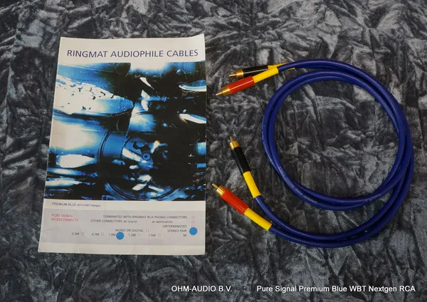 Ringmat Pure Signal Premium Blue, RCA, 1.0 Meter, Occasion : SOLD
