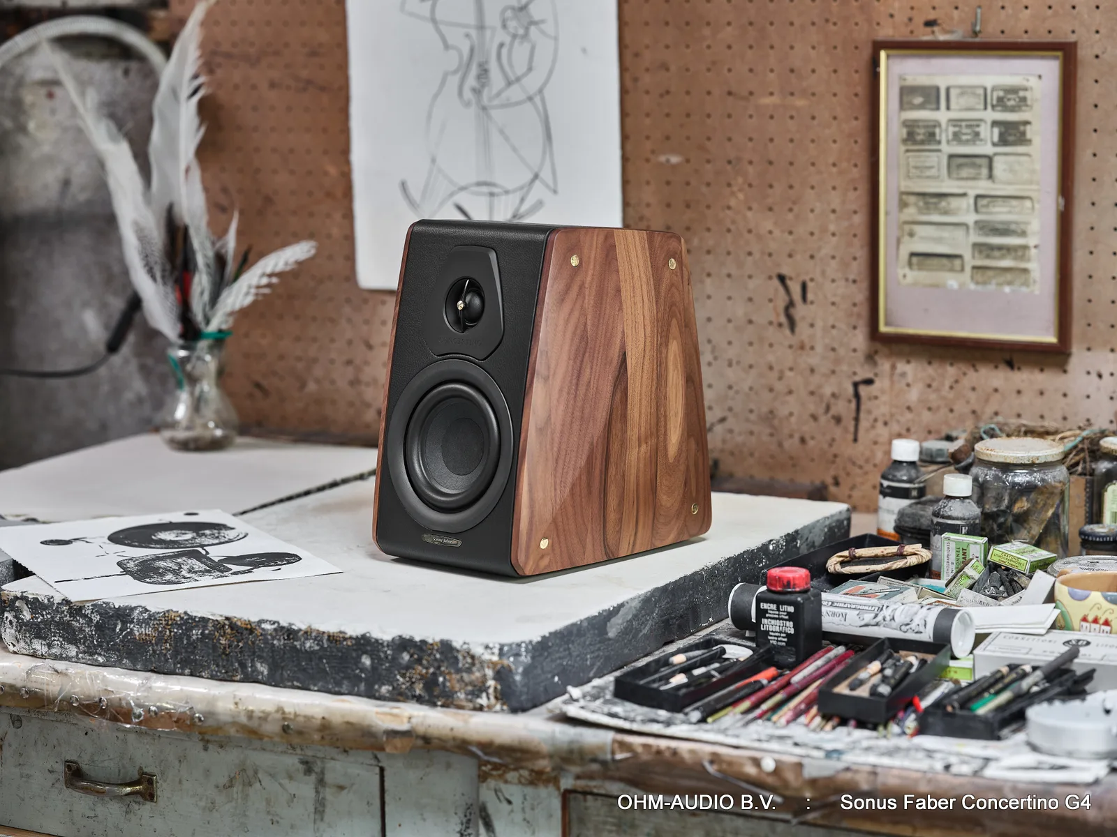 Sonus Faber Concertino G4, 2-Wege Standmount-Lautsprecher, massives Walnussholz