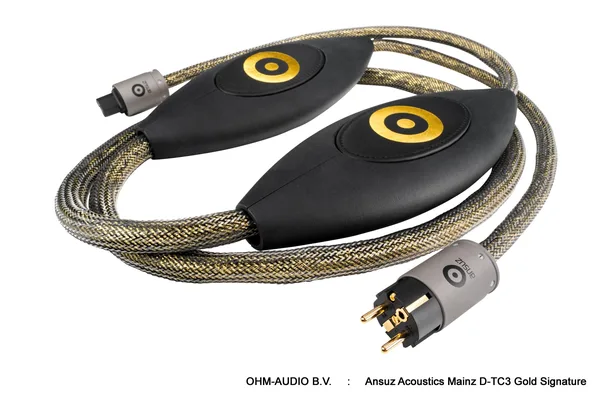 Ansuz Acoustics Mainz D-TC3 Gold Signature Cordon d'alimentation, À partir de 3.0 Mètre