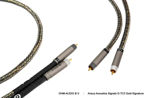 Ansuz Acoustics Signalz D-TC3 Gold Signature Analoge Interlink, Verkrijgbaar in RCA of XLR