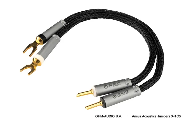 Ansuz Acoustics Jumperz X-TC3, Bi-Wire Jumpers, 40cm, Connecteurs Dorés ou Fiches Banane