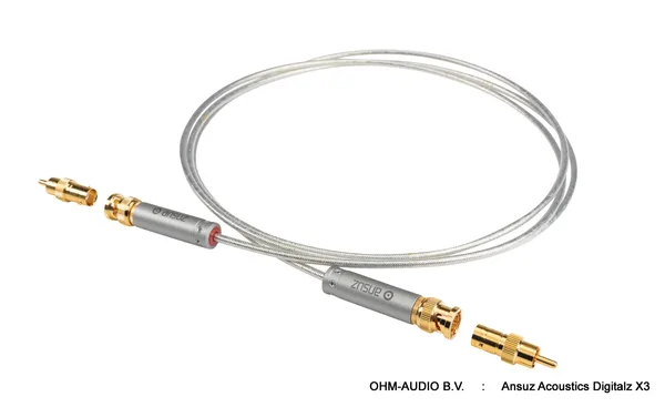 Ansuz Acoustics Digitalz X3 Digitale Interlink, Wahl zwischen RCA oder BNC