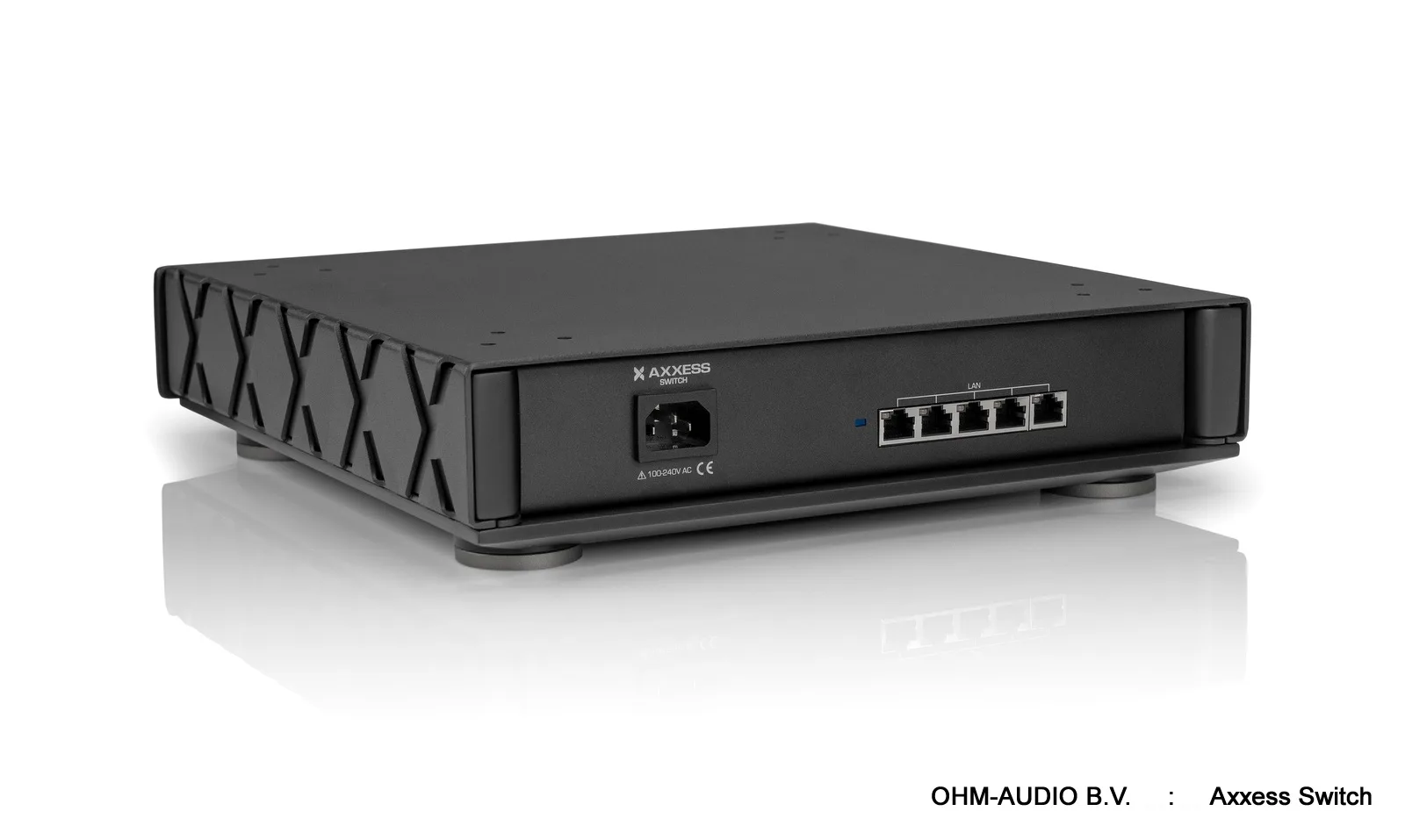 Axxess Switch, Audiophiler Netzwerk-Switch, 5 Anschlüsse, Resonant Mode Stromversorgung