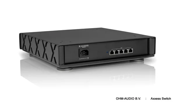 Axxess Switch, Audiophile Network Switch, 5 Ports, Resonant Mode Power Supply