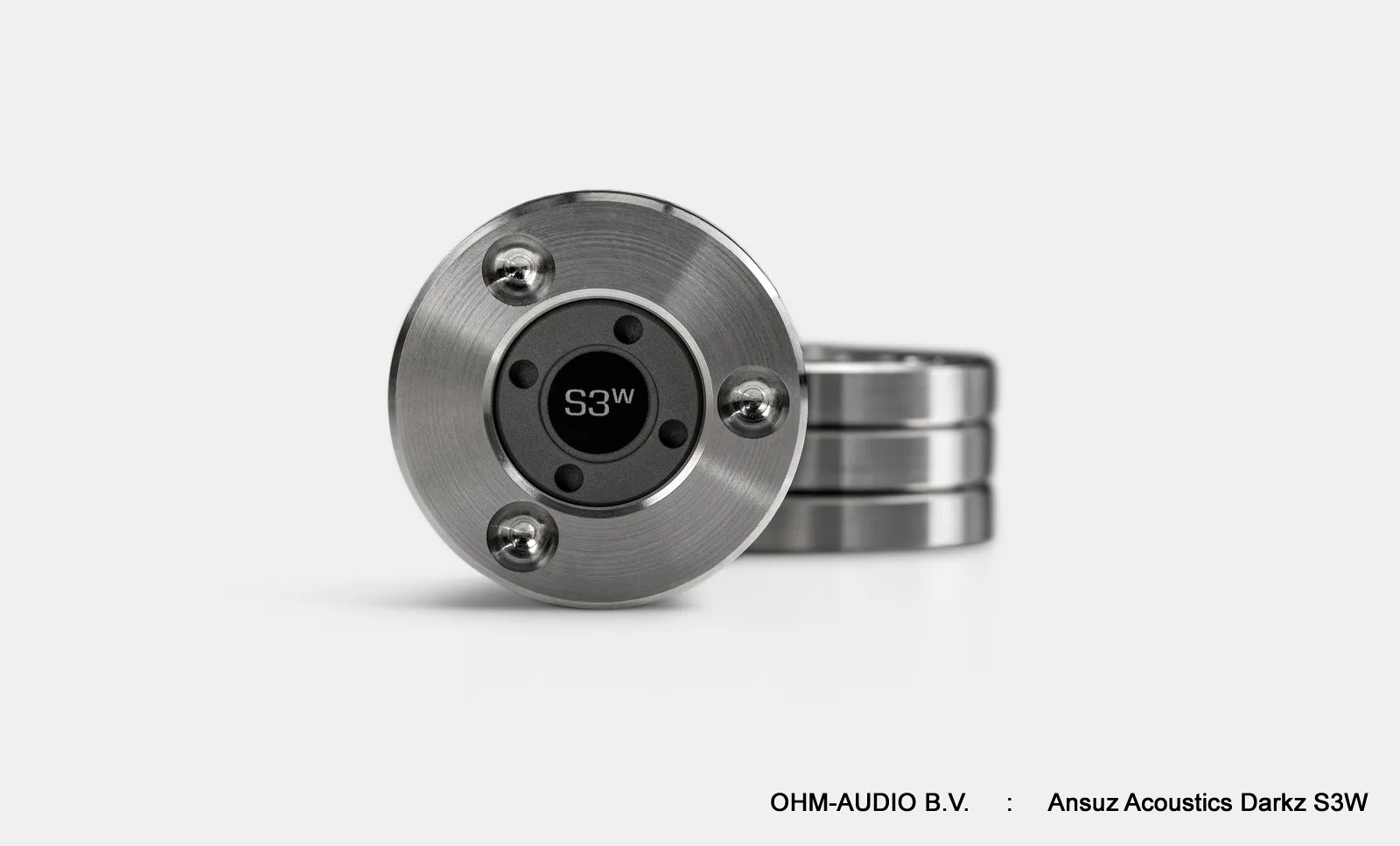 Ansuz Acoustics Darkz S3W Entkoppler, Resonance Control, Edelstahl / Wolfram