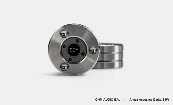 Ansuz Acoustics Darkz S3W Entkoppler, Resonance Control, Edelstahl / Wolfram