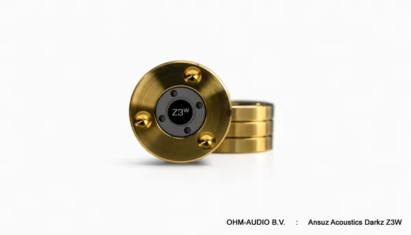Ansuz Acoustics Darkz Z3W Referenz-Entkoppler, Zirkonium + Hafnium, Wolfram-Kugellager