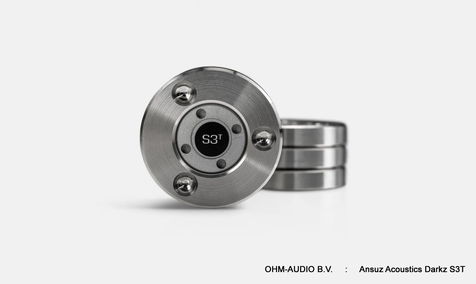 Ansuz Acoustics Darkz S3T Entkoppler, Resonance Control, Edelstahl / Titanium Kugellager