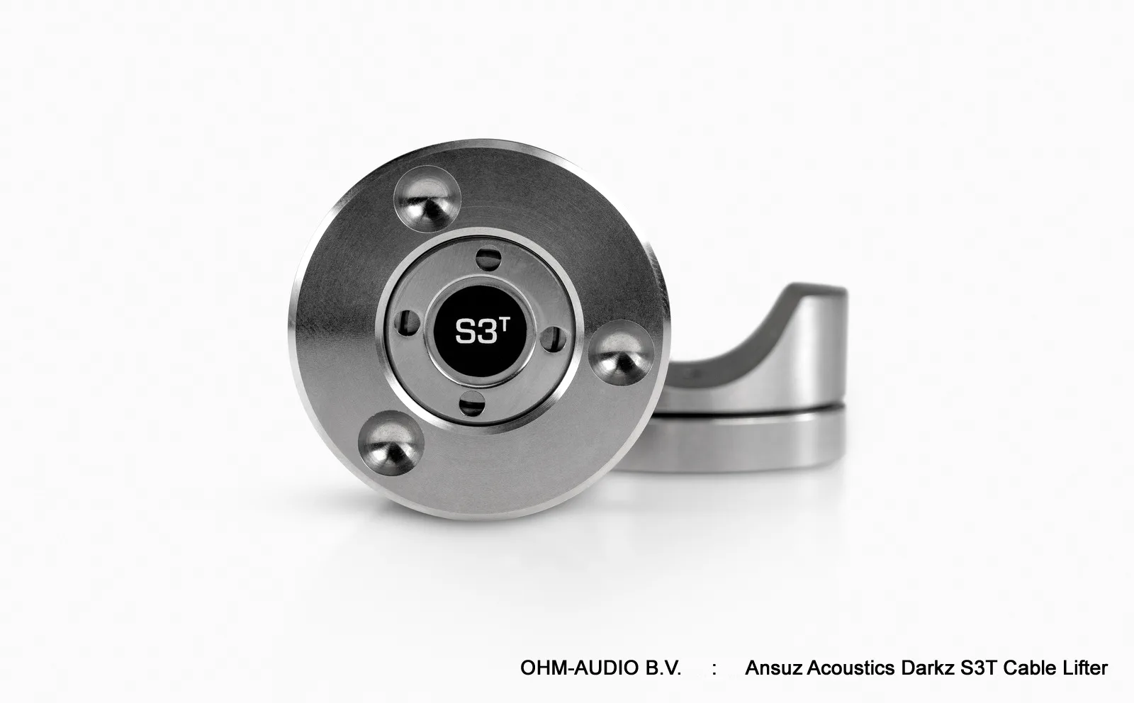 Ansuz Acoustics Darkz S3T Cable Lifter, Ontkoppelaar voor Bekabeling, Roestvrijstaal / Titanium