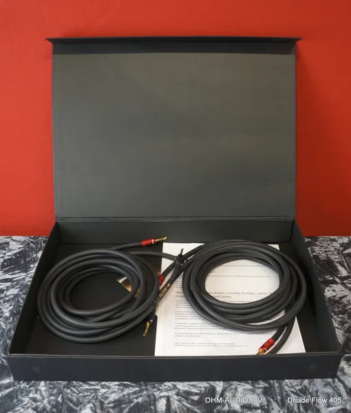 Câble d'enceinte Driade Flow 405, Set de 3,0 mètres, fiches banane : SOLD to Sweden
