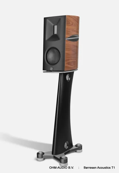 Borresen Acoustics T1, 2-Weg Standmount Luidspreker Incl Stand, Verkrijgbaar als Cryo of SSE Versie