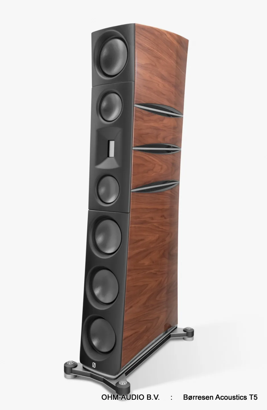 Borresen Acoustics T5, Grote 2.5-Weg Vloerstaande Luidspreker, Verkrijgbaar als Cryo of SSE Versie