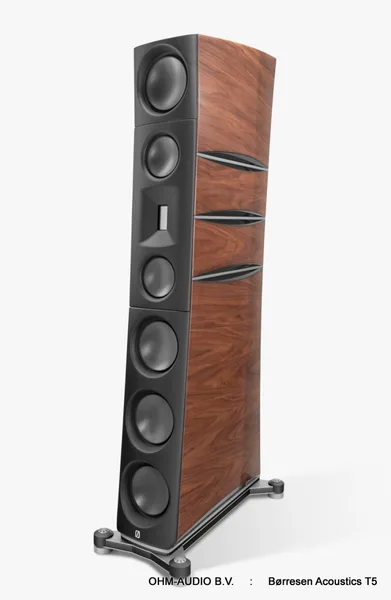Borresen Acoustics T5, Grand Enceinte Colonne 2.5-Voies, Disponible en Version Cryo ou SSE