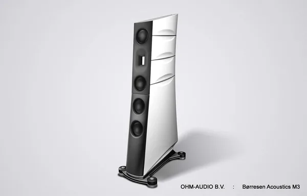 Borresen Acoustics M3, Modèle Vaisseau Amiral Enceinte Colonne 2.5-Voies