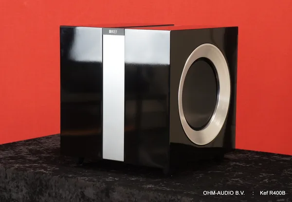 KEF R400B Subwoofer, Black, 250 Watt, Including Original Packaging, Used