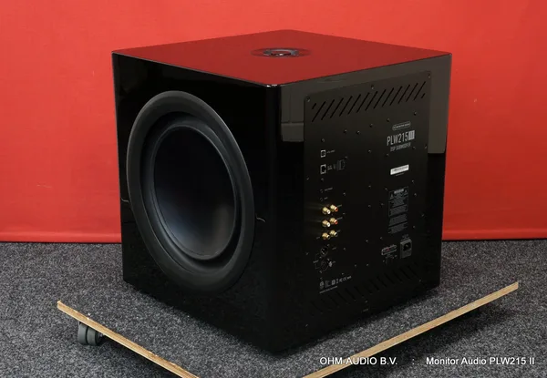 Monitor Audio PLW215 II, Platinum Series Subwoofer, Hochglanz Schwarz, Neuware : VERKAUFT